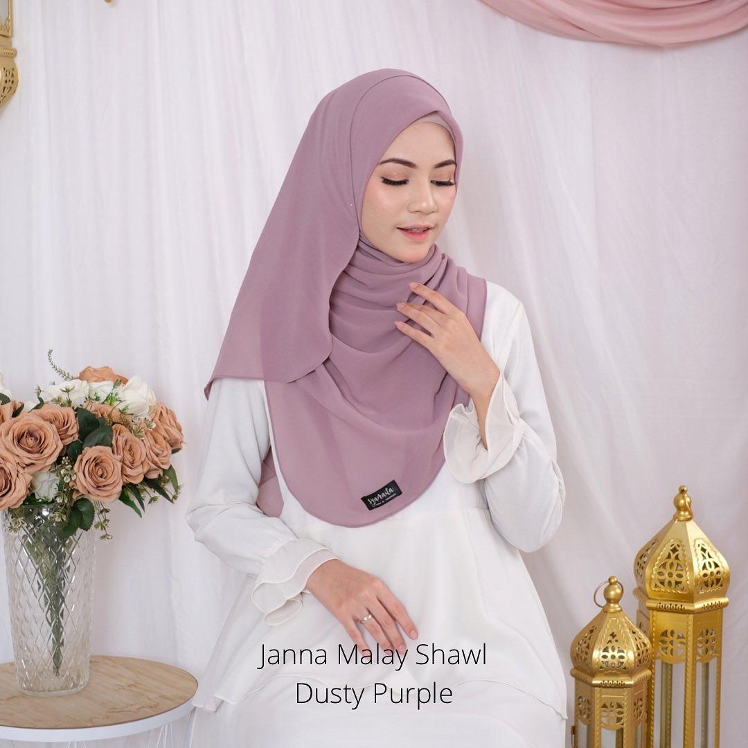 Janna Malay Shawl by syamaita Pashmina Wanita Muslim