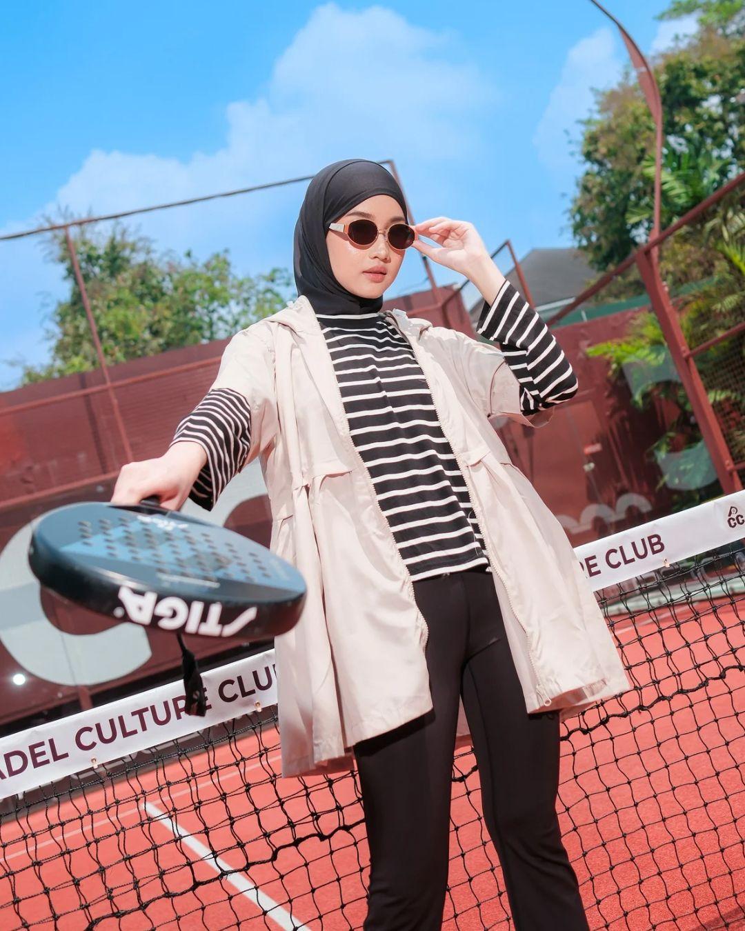 Bina Outer Olahraga Wanita Padel Tenis Pilates Zumba Senam Syamaita Original