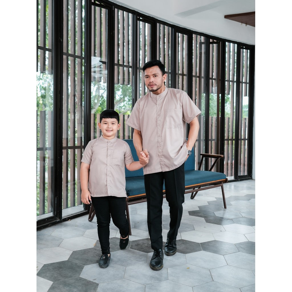 Koko Pria ✨ - Raya Collection Koko Pria Dewasa & Anak Katun Polos Modern Lebaran Raya