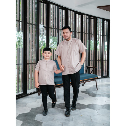 Koko Pria ✨ - Raya Collection Koko Pria Dewasa & Anak Katun Polos Modern Lebaran Raya
