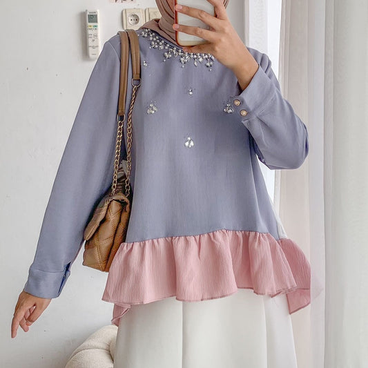 New Arrivals-Shara Blouse Cotton Knit