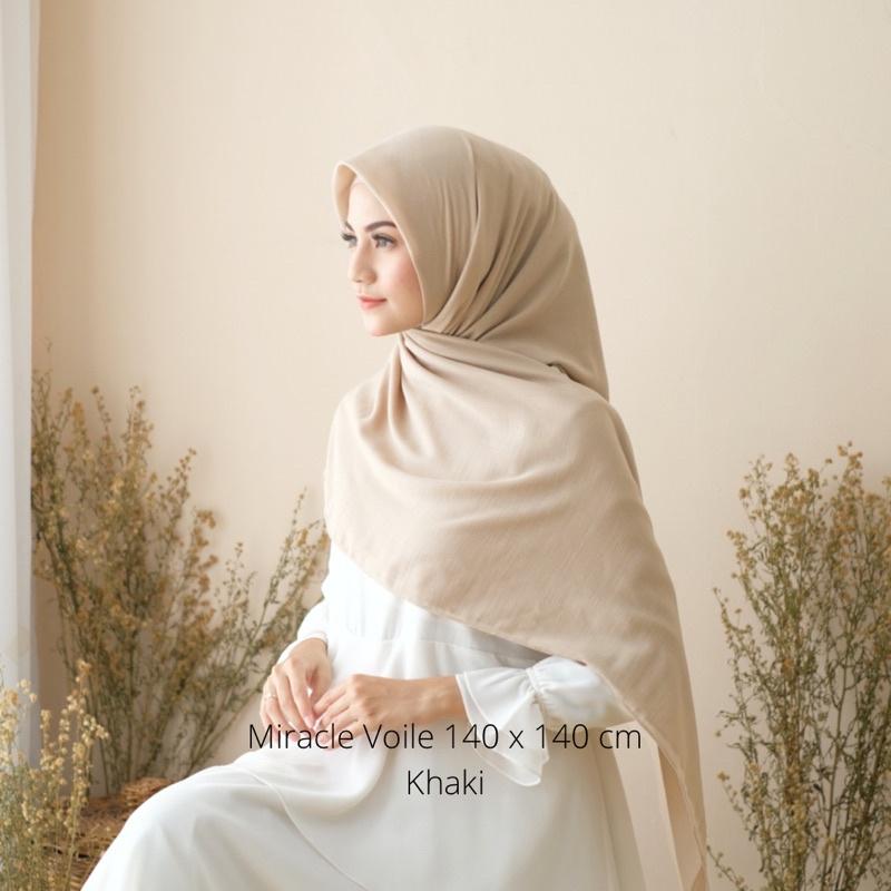 Hijab Miracle Voal Arabian Khimar JUMBO 140x140 Original Syamaita Syari Kerudung Muslim