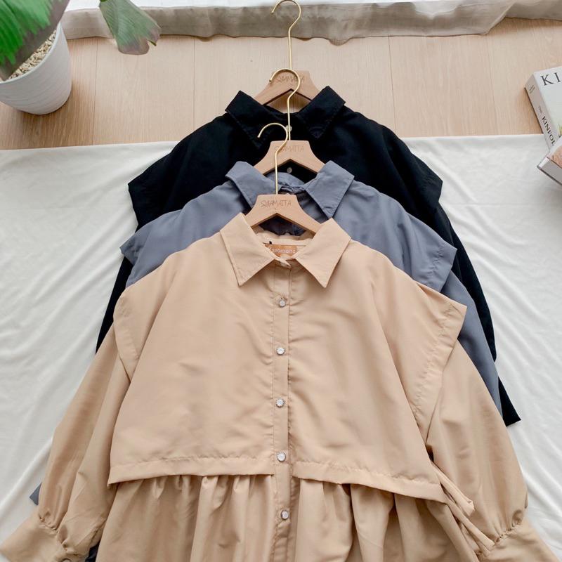 Syamaita Original Lady Blouse Vest Material Cotton Sheer Silky Premium Ringan Dan Adem