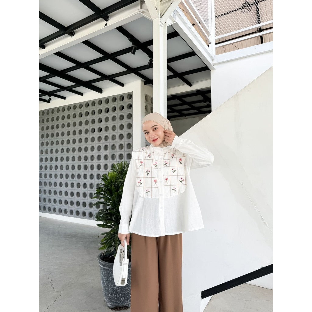 Gemi Shirt Bordir Linen Casual