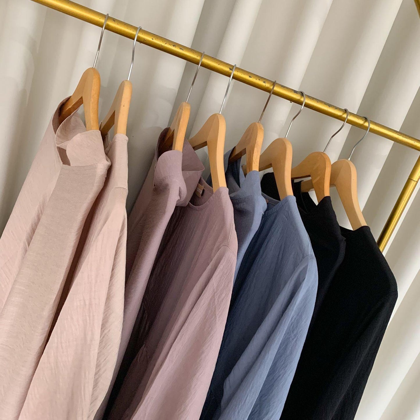 Aimee Set Hijab Dress Lebaran Gamis Umroh Linen Polo✨  - Raya Collection