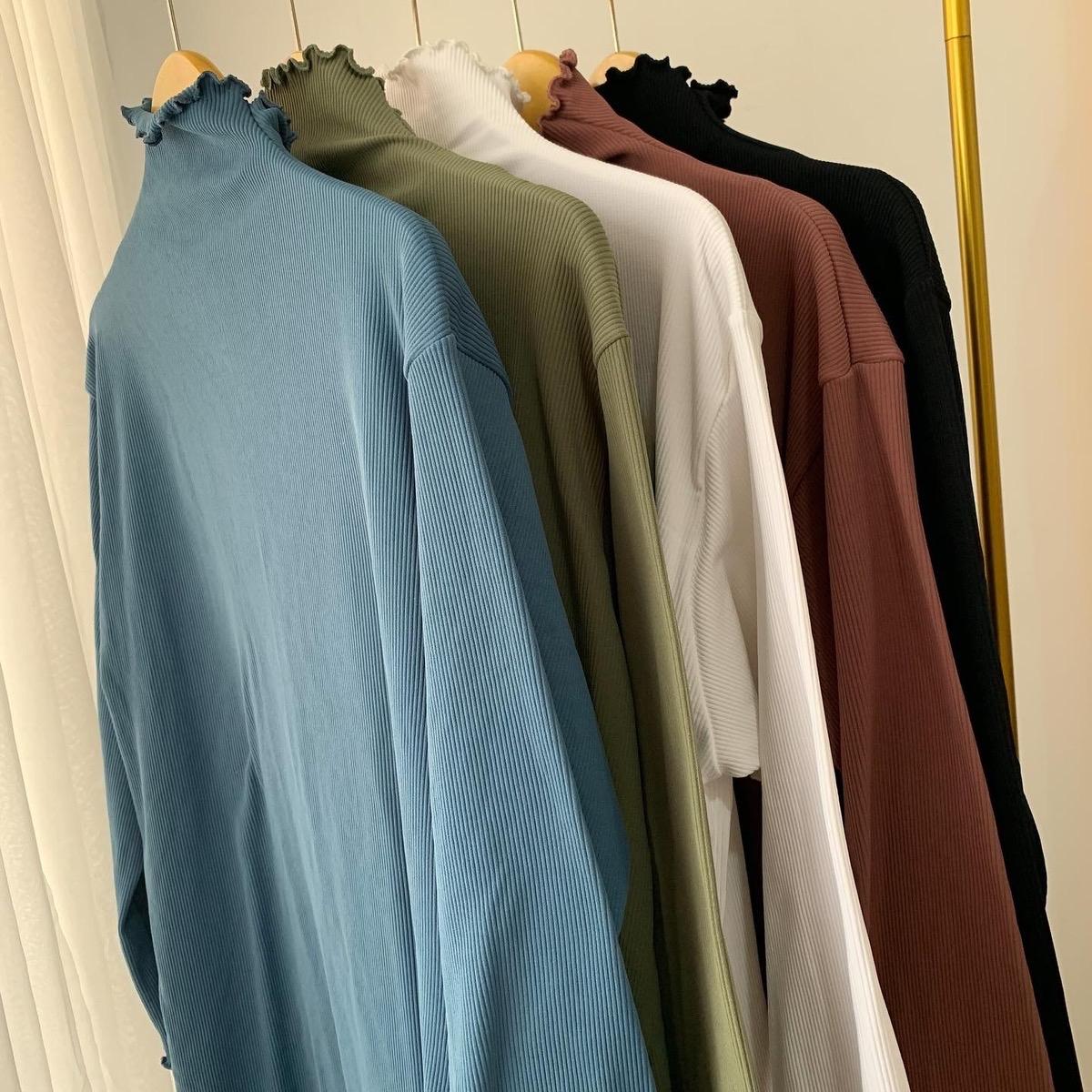 Syamaita Nayya Knit Long Tunik Busui dan Wudhu Friendly Rib Premium Wanita