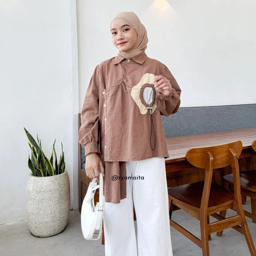 Jeju Shirt Linen Premium Busui Friendly Bumil Friendly Wudhu Friendly