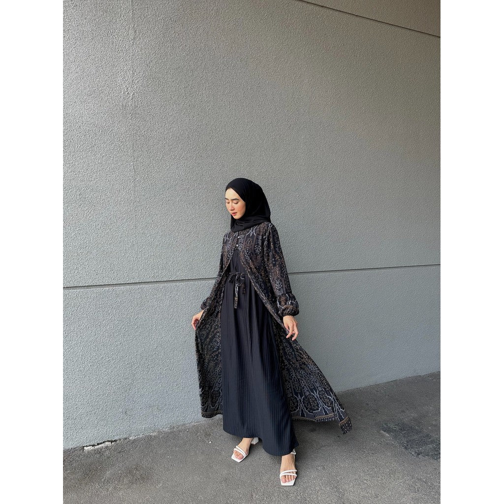 Andini Dress Outer Mix Knit Inner