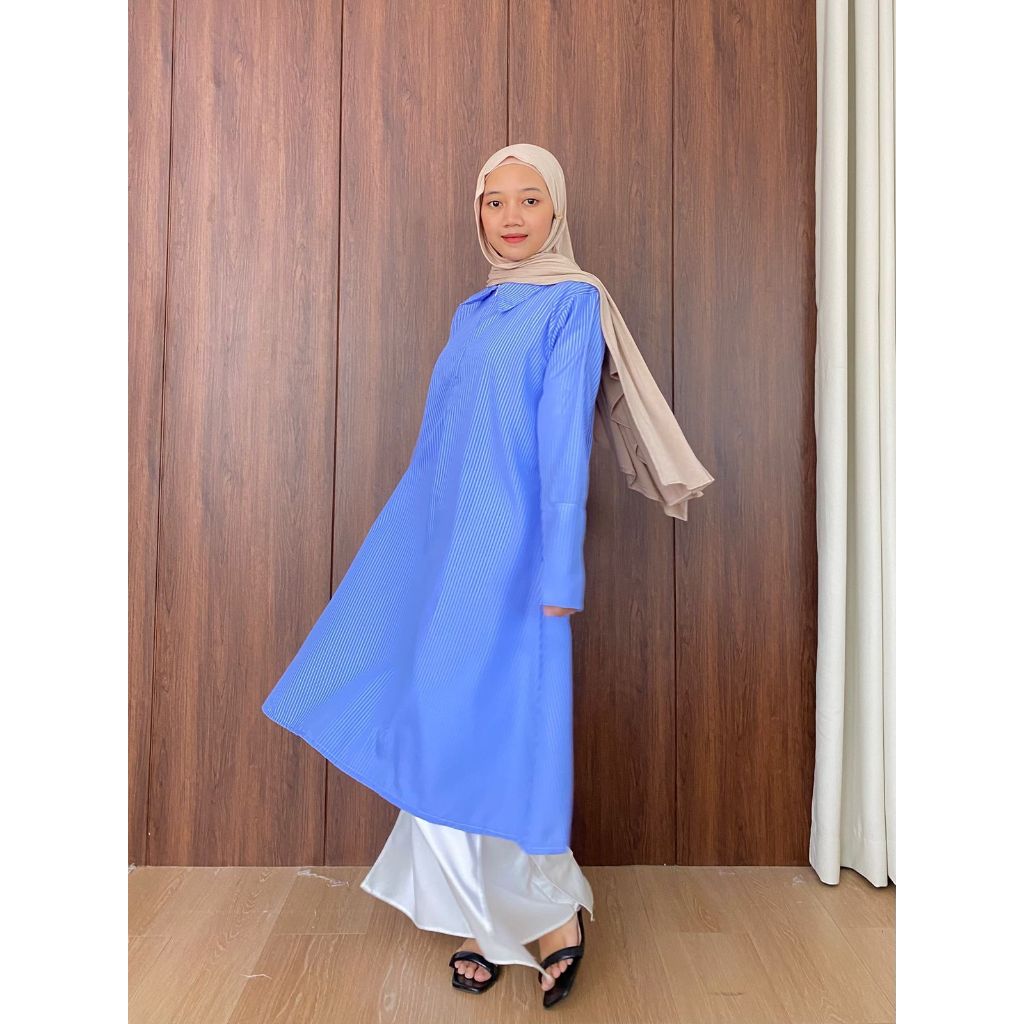 Malina Stripe Tunic Cotton Busui Friendly