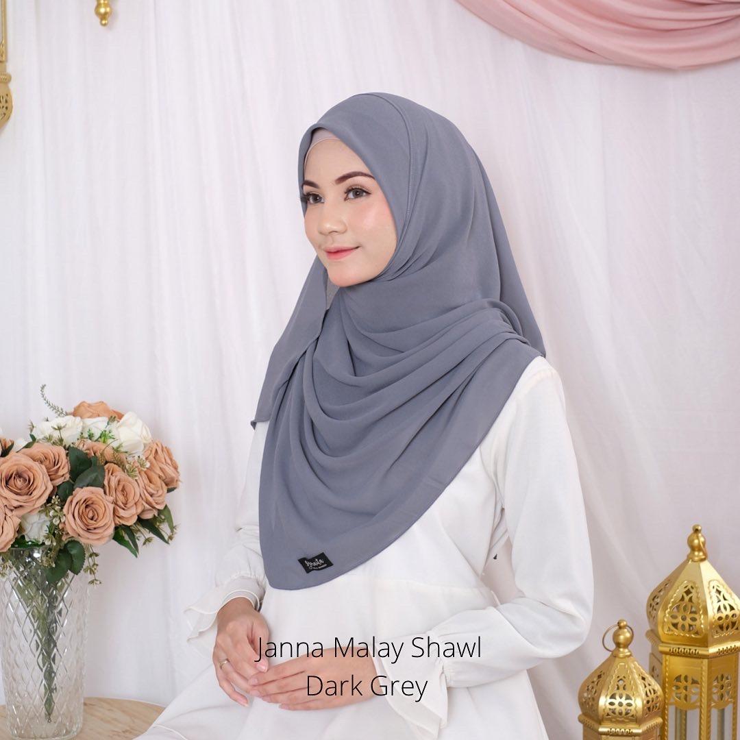 Janna Malay Shawl by syamaita Pashmina Wanita Muslim